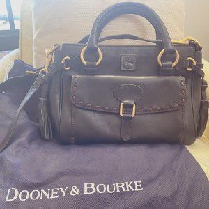 USED TWICE Dooney and Bourke Medium Leather Pocket Satchel